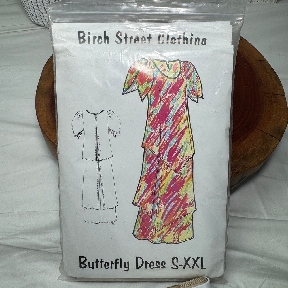 Birch Street Clothing Butterfly Dress Sewing Pattern BF S-XXL Multi-Layer Tulip